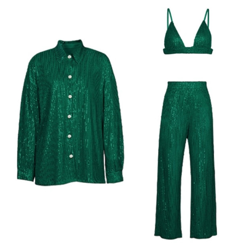Sequin Three Piece Set